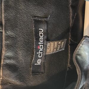 Le Chateau Black Leather Jacket